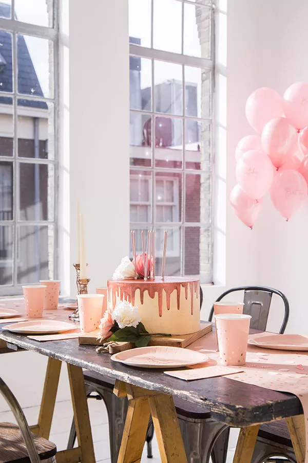 12 palloncini 50° compleanno rosa