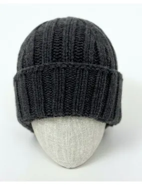 Aragona - Cappello Costa Larga in Cashmere Grigio Unisex