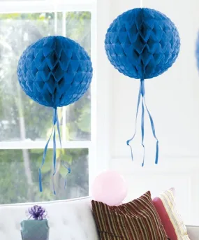 Decorazione a nido d'ape blu 30cm