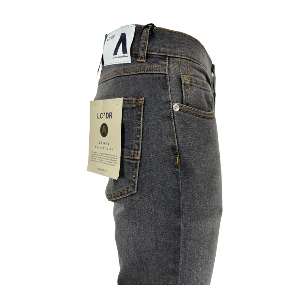 LC^DR jeans uomo denim grigio RENNY GEN ARIES 38-23/24 98% cotone 2% elastan MADE IN ITALY