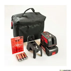 Levelfix 556220 CL202R Set laser a linee incrociate rosso + treppiede