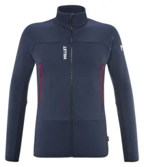 Millet Fusion Grid Fleece Dark Blue
