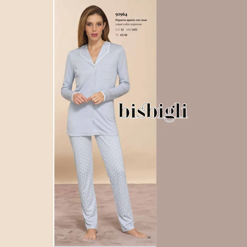 Pigiama Primavera/Estate Donna Bisbigli BP292964 42 100% CO
