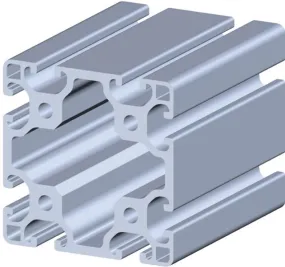 Profilo struttura RS PRO in Alluminio, 80 x 80 mm x 3000mm