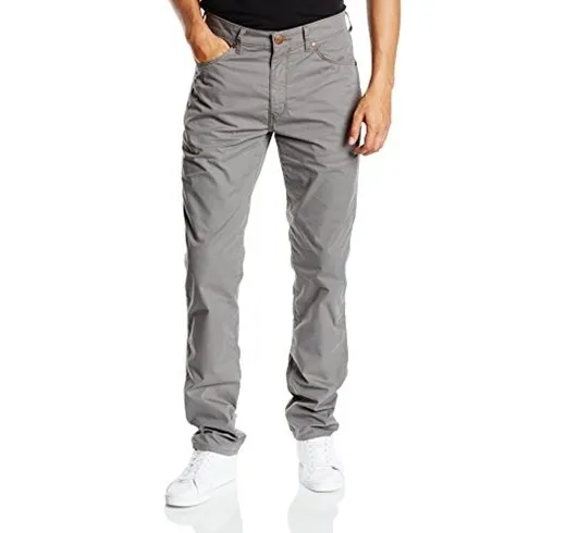 Wrangler jeans greensboro pewter uomo ghiaccio
