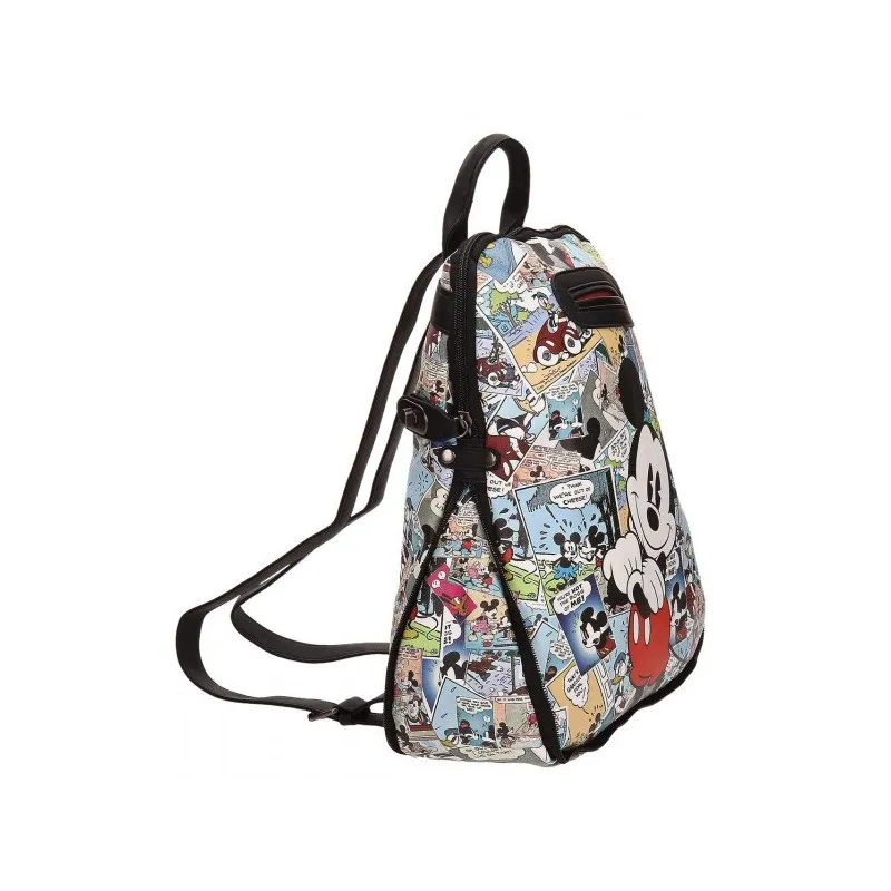 ZAINO TEMPO LIBERO MICKEY COMIC 2 DISNEY ORIGINAL SIMILPELLE 31X35X12CM.1005PU COD.3232251 JOUMMA BAGS 8435306288845